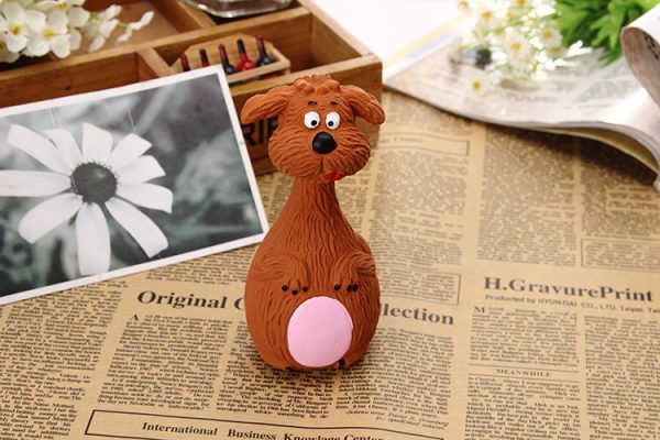 Sounding calf shape latex dog toy Model: YRS-0032 - Image 2