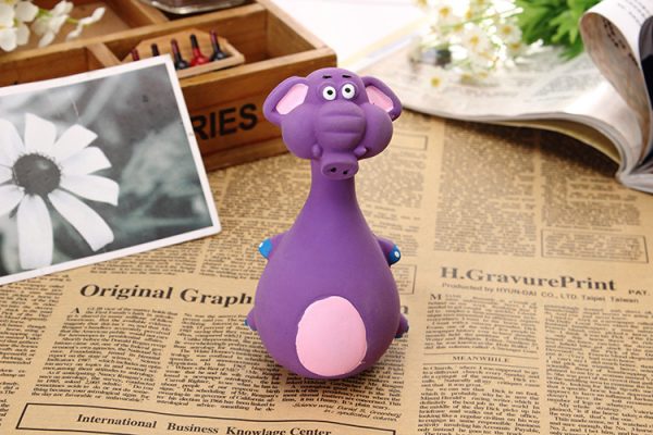 Sounding elephant shaped latex dog toy Model: YRS-00321 - Image 2