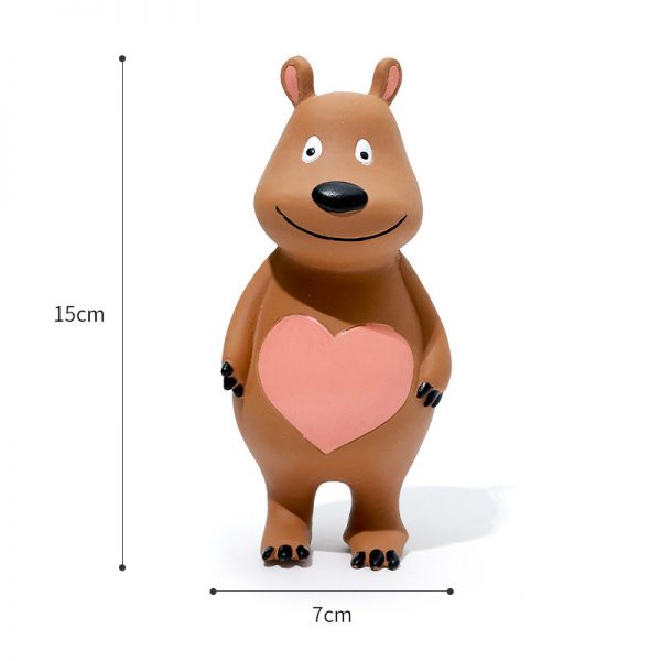 Love bear dog latex toy Model: YRS-0216 - Image 2